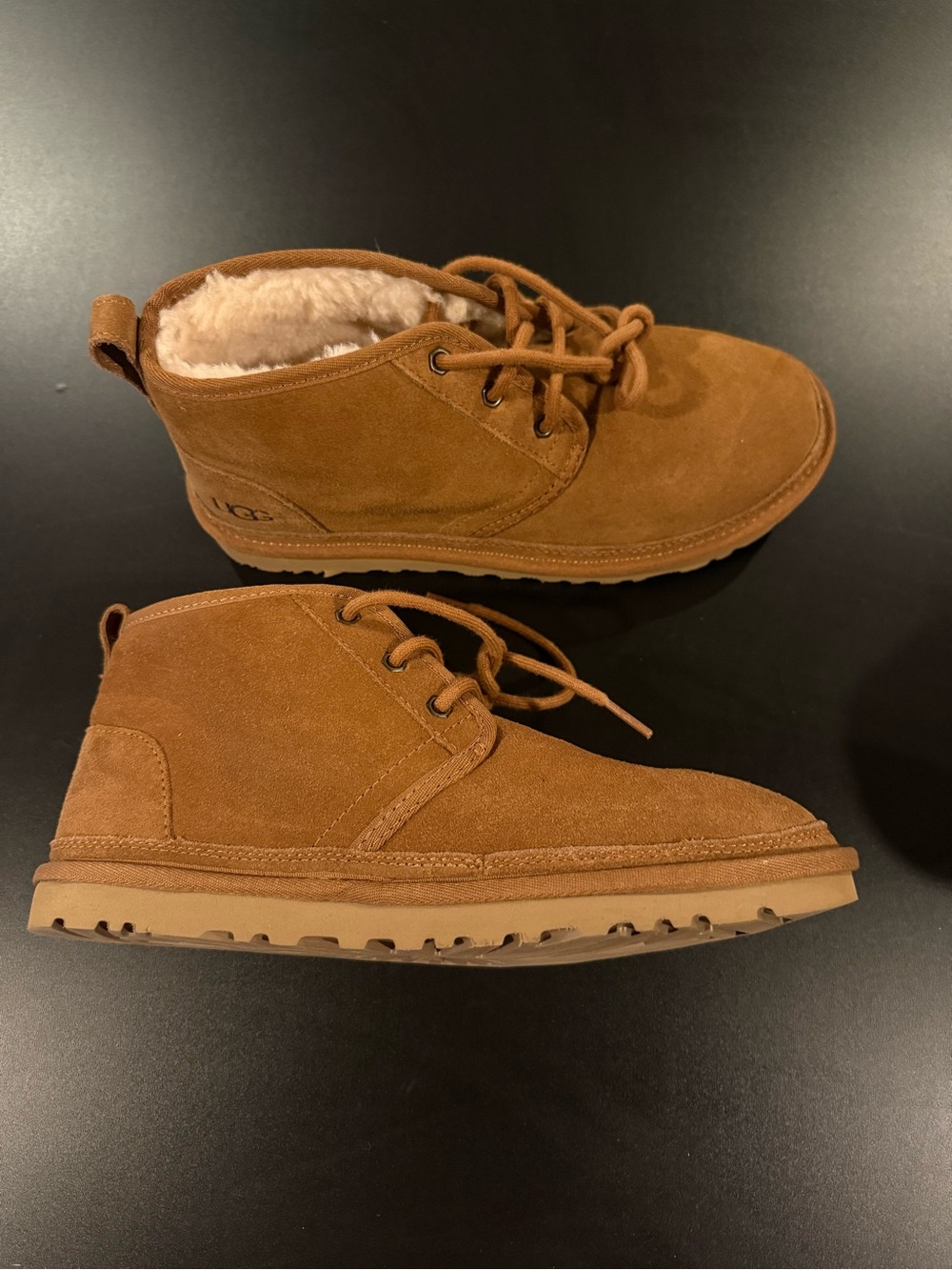NIB UGG Chestnut Brown Classic Neumel Suede Chukka Booties